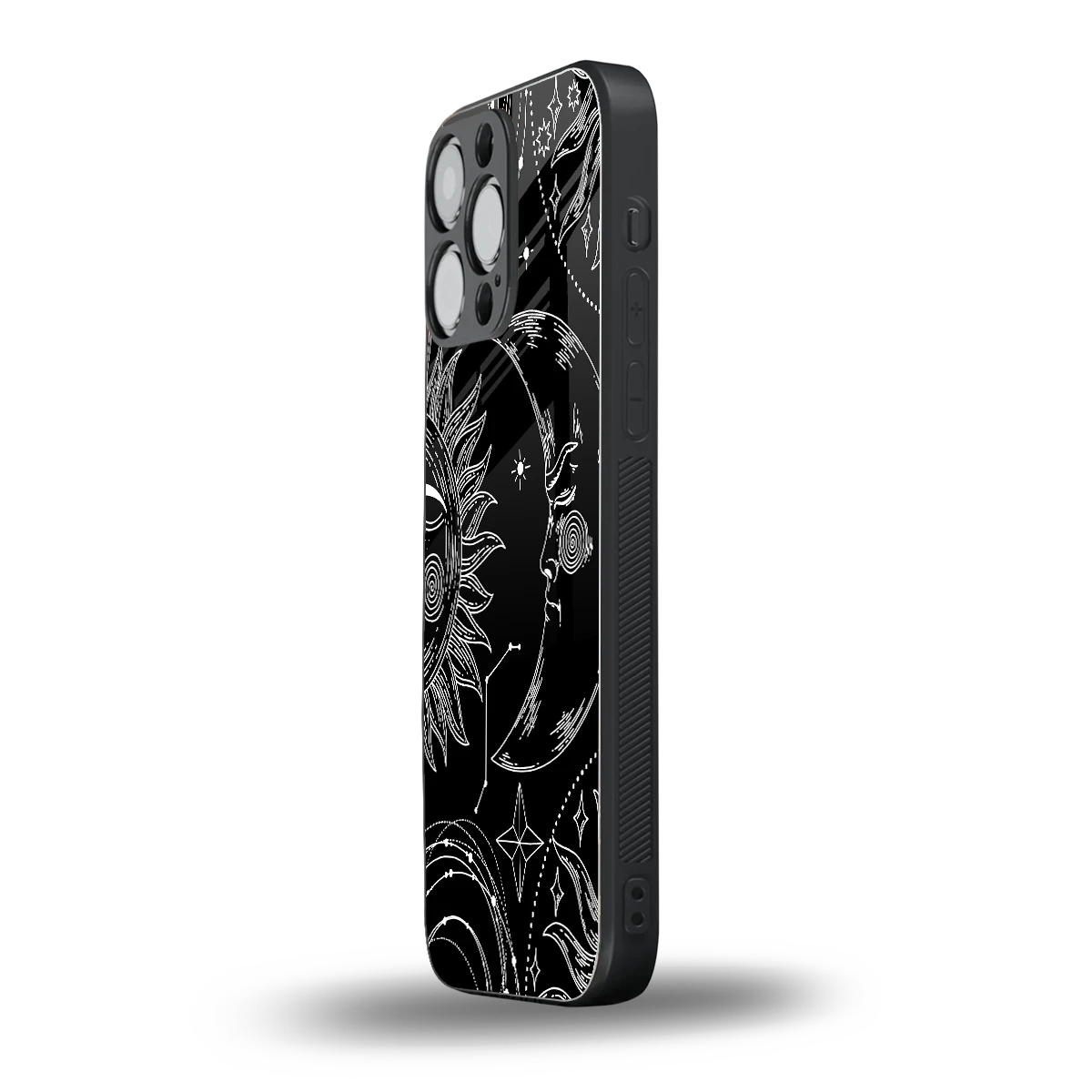 Celestial Duo iphone 15 pro max mobile cover | shockproof glass phone case