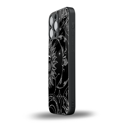 Celestial Duo iphone 15 pro max mobile cover | shockproof glass phone case