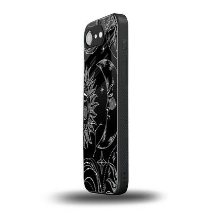 Celestial Duo iphone 16e mobile cover | shockproof glass phone case