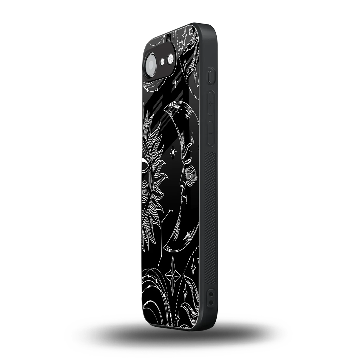 Celestial Duo iphone 17e mobile cover | shockproof glass phone case