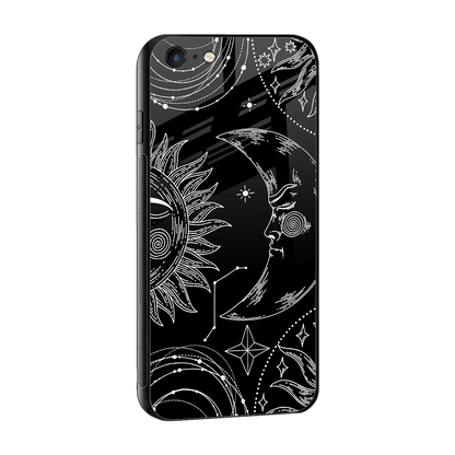 Celestial Duo sleek iphone 6s cover with tempered glass back and TPU edges