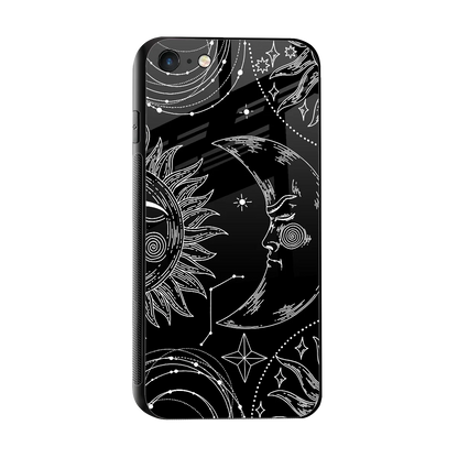 Celestial Duo sleek iphone 7 cover with tempered glass back and TPU edges