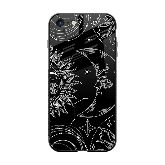 Celestial Duo back phone cover | glass case for iphone 7