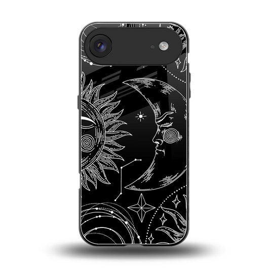 Celestial Duo back phone cover | glass case for iphone air