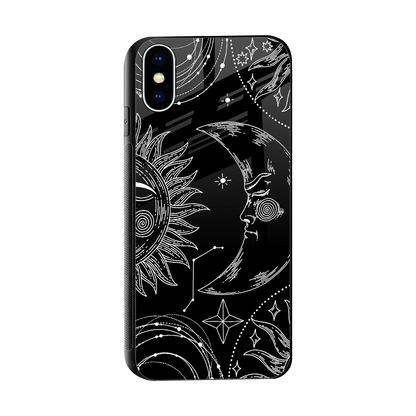 Celestial Duo sleek iphone x cover with tempered glass back and TPU edges