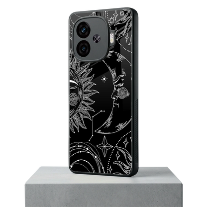 Celestial Duo iqoo neo 10r 5g mobile cover | shockproof glass phone case