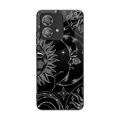 Celestial Duo back phone cover | glass case for motorola edge 40 neo 5g