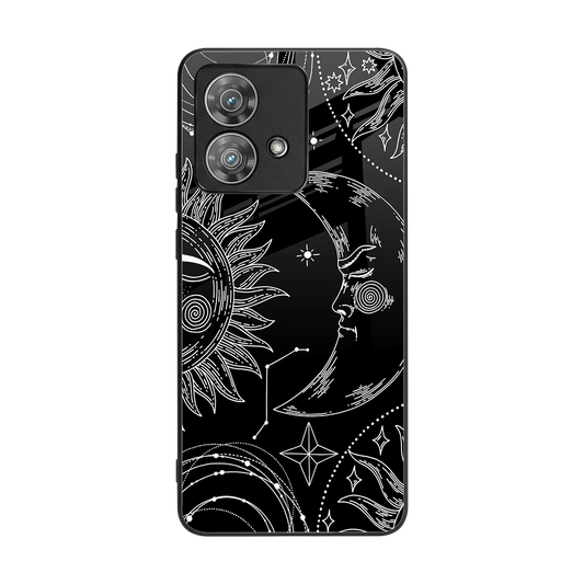 Celestial Duo back phone cover | glass case for motorola edge 40 neo 5g