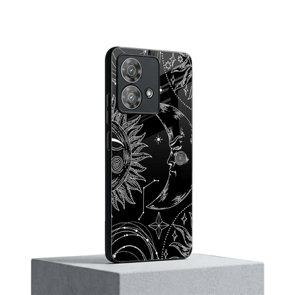 Celestial Duo motorola edge 40 neo 5g mobile cover | shockproof glass phone case