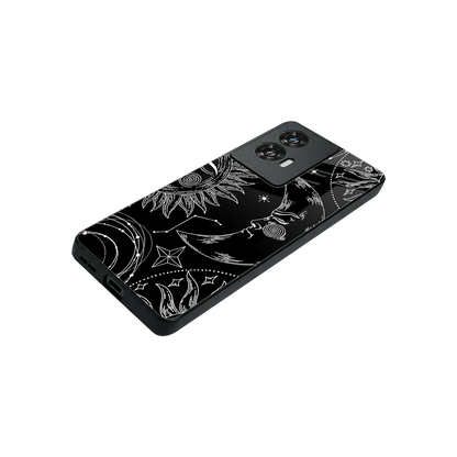Celestial Duo stylish phone case for motorola edge 50 fusion | glossy glass and slim fit