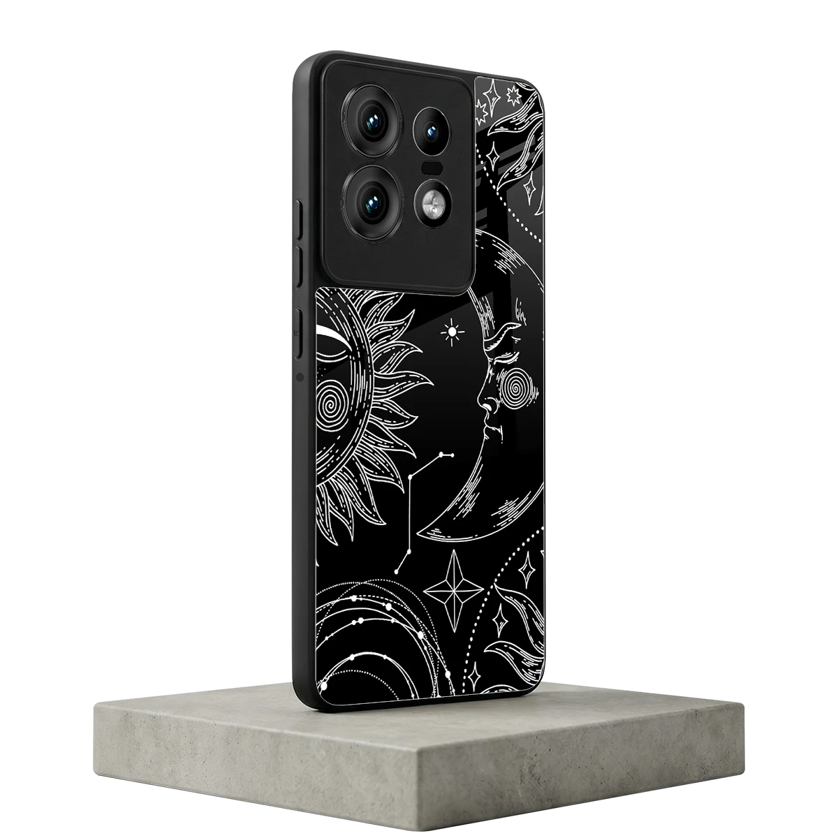 Celestial Duo motorola edge 50 pro mobile cover | shockproof glass phone case