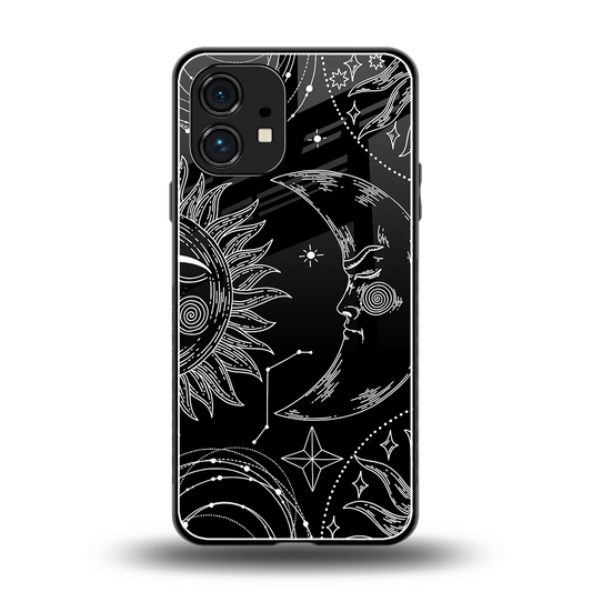 Celestial Duo back phone cover | glass case for nothing phone 1