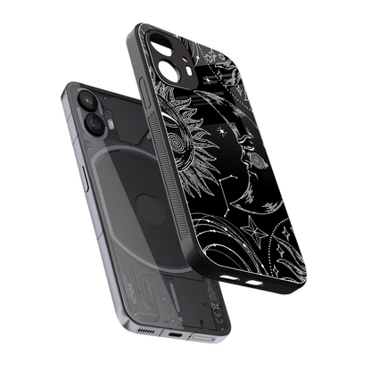 Celestial Duo sleek nothing phone 2 cover with tempered glass back and TPU edges