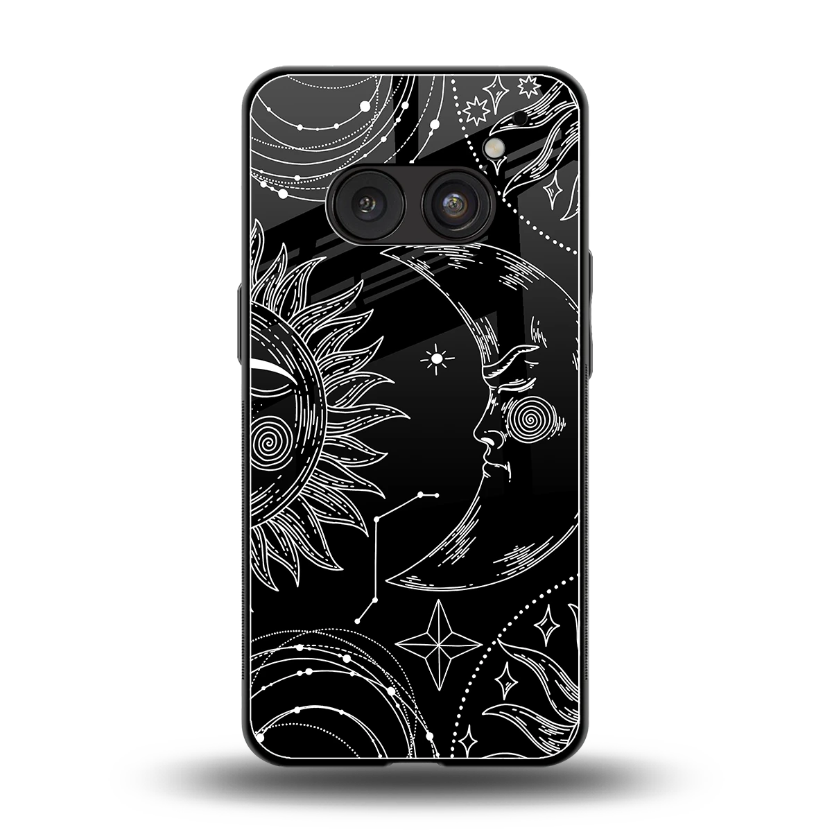 Celestial Duo back phone cover | glass case for nothing phone 2a