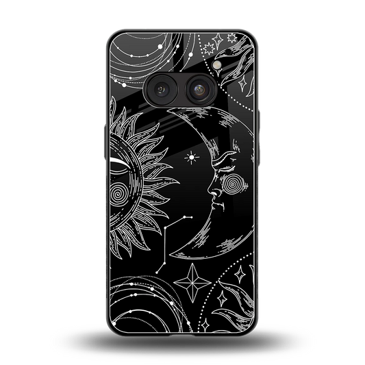 Celestial Duo back phone cover | glass case for nothing phone 2a