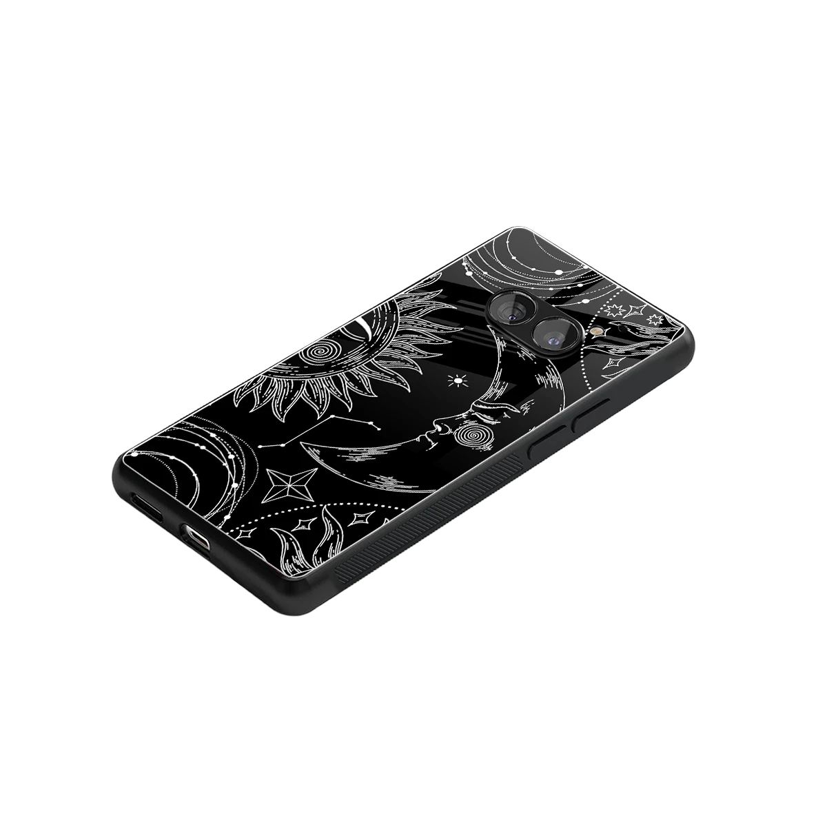 Celestial Duo stylish phone case for nothing phone 2a | glossy glass and slim fit