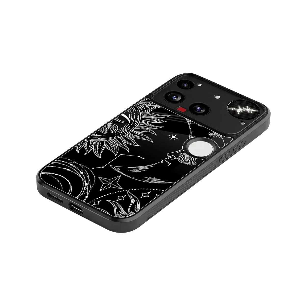 Celestial Duo stylish phone case for nothing phone 3 | glossy glass and slim fit