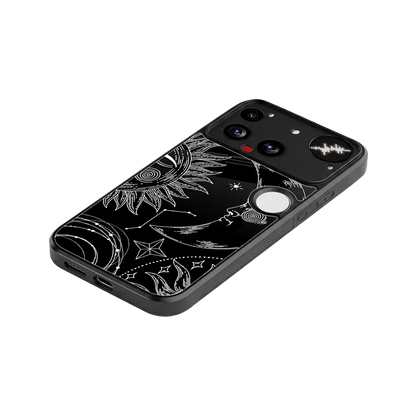 Celestial Duo stylish phone case for nothing phone 3 | glossy glass and slim fit