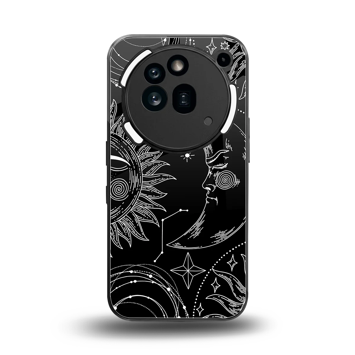 Celestial Duo back phone cover | glass case for nothing phone 3a pro
