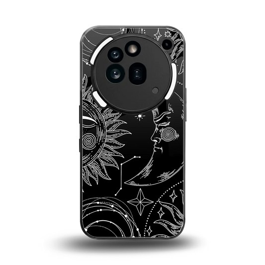 Celestial Duo back phone cover | glass case for nothing phone 3a pro