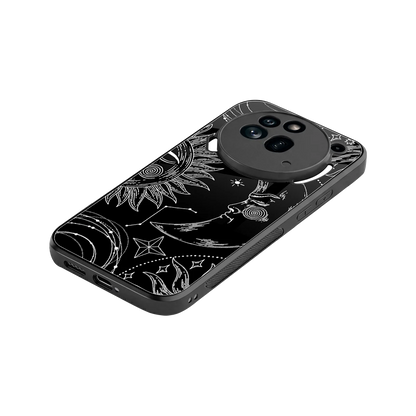 Celestial Duo stylish phone case for nothing phone 3a pro | glossy glass and slim fit