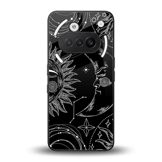 Celestial Duo back phone cover | glass case for nothing phone 3a