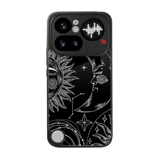 Celestial Duo back phone cover | glass case for nothing phone 4a pro