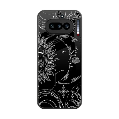 Celestial Duo back phone cover | glass case for nothing phone 4a