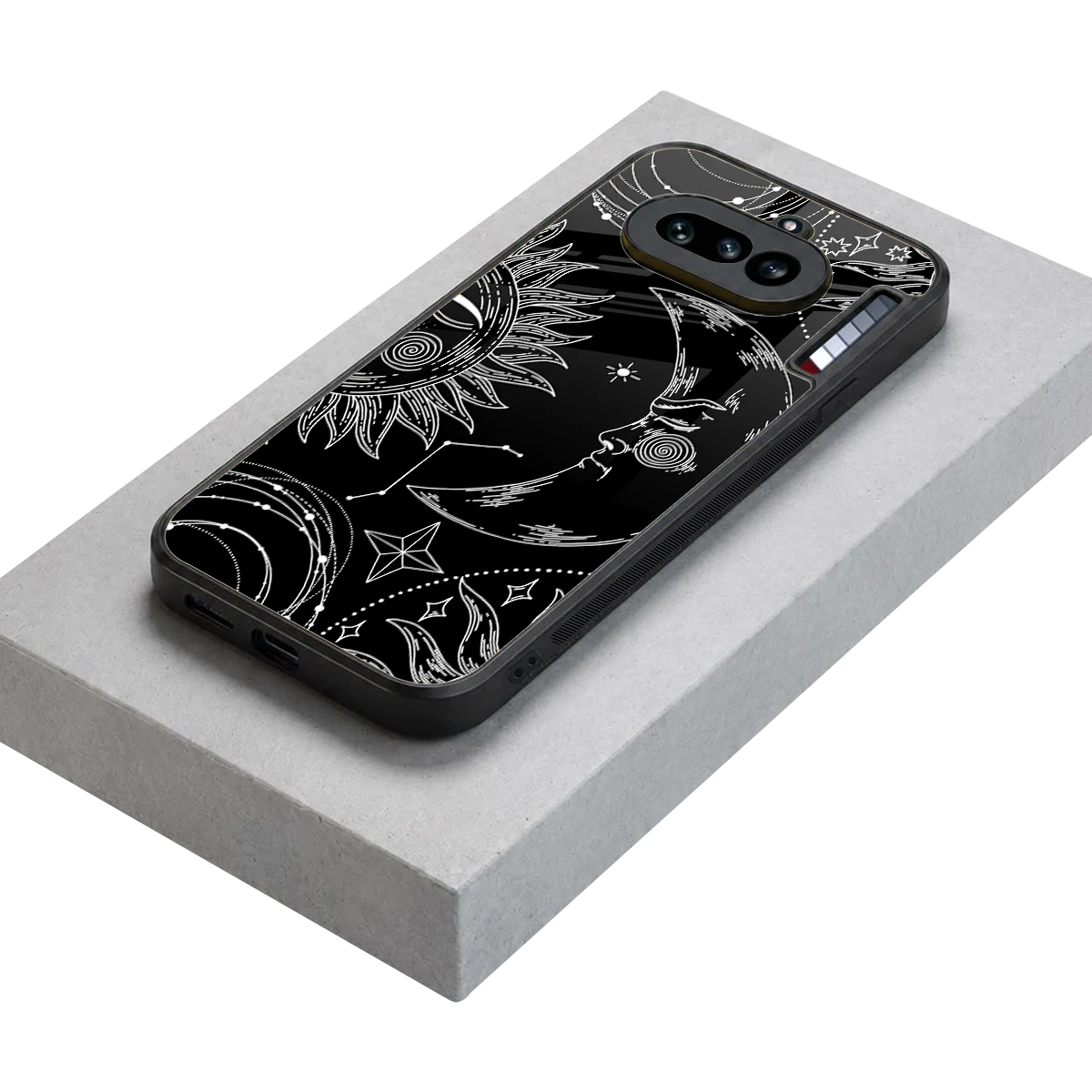 Celestial Duo stylish phone case for nothing phone 4a | glossy glass and slim fit