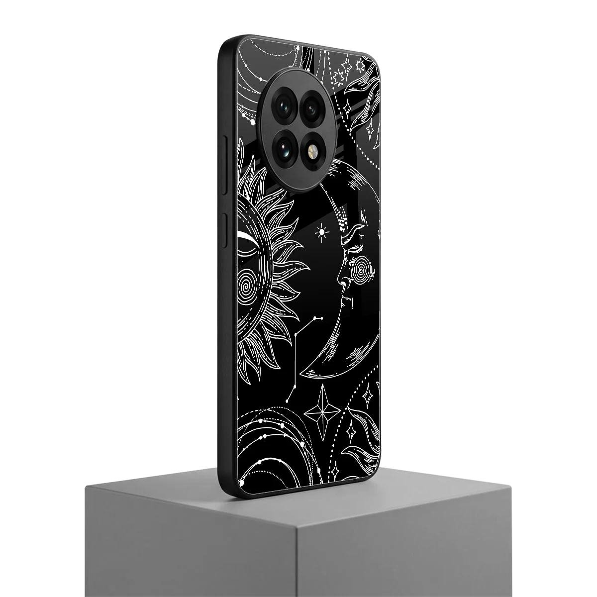Celestial Duo oneplus 13r mobile cover | shockproof glass phone case