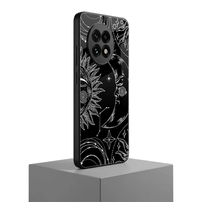 Celestial Duo oneplus 13r mobile cover | shockproof glass phone case