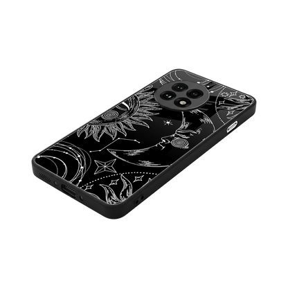 Celestial Duo stylish phone case for oneplus 13r | glossy glass and slim fit