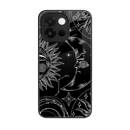 Celestial Duo back phone cover | glass case for oneplus 13s