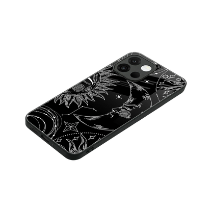 Celestial Duo stylish phone case for oneplus 13s | glossy glass and slim fit