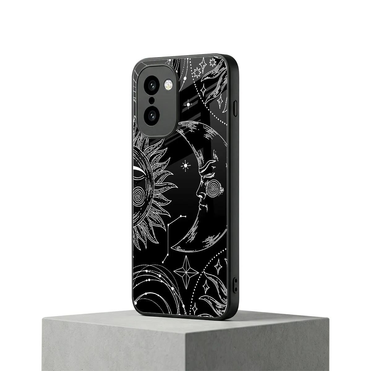 Celestial Duo oneplus 15r mobile cover | shockproof glass phone case
