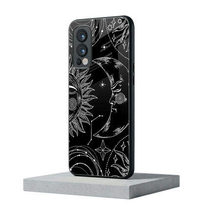 Celestial Duo oneplus nord 2 mobile cover | shockproof glass phone case