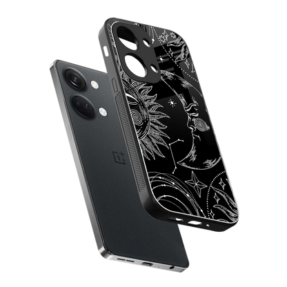 Celestial Duo sleek oneplus nord 3 cover with tempered glass back and TPU edges