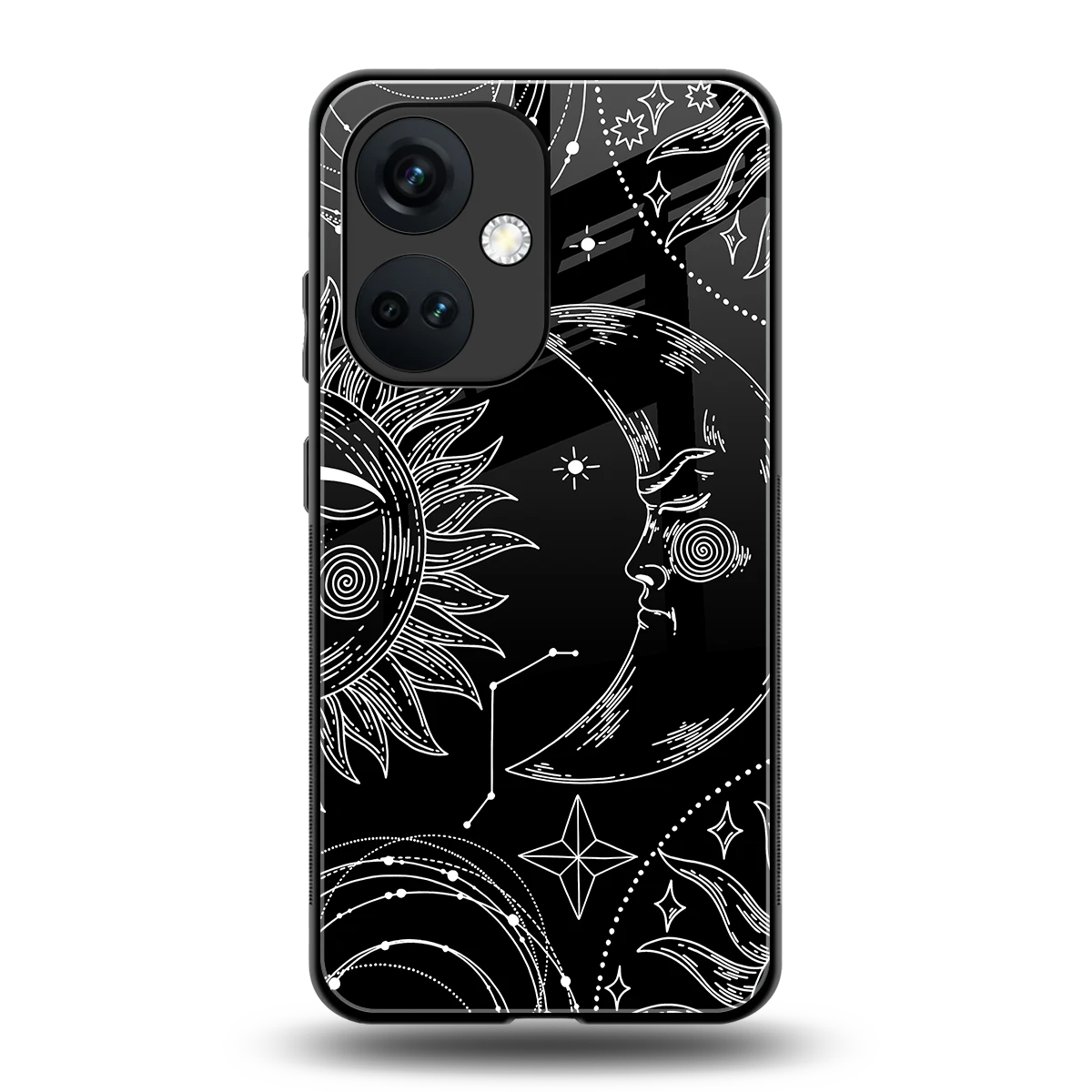Celestial Duo back phone cover | glass case for oneplus nord ce 3