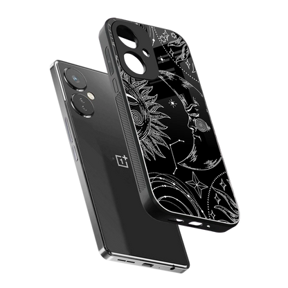 Celestial Duo sleek oneplus nord ce 3 cover with tempered glass back and TPU edges