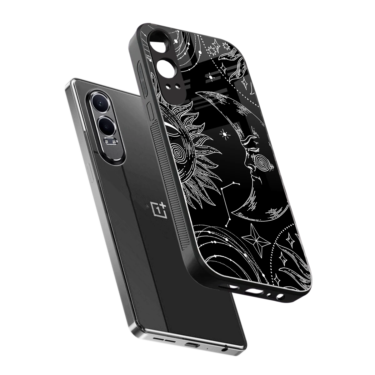 Celestial Duo sleek oneplus nord ce 4 lite cover with tempered glass back and TPU edges