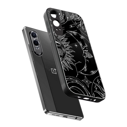 Celestial Duo sleek oneplus nord ce 4 lite cover with tempered glass back and TPU edges