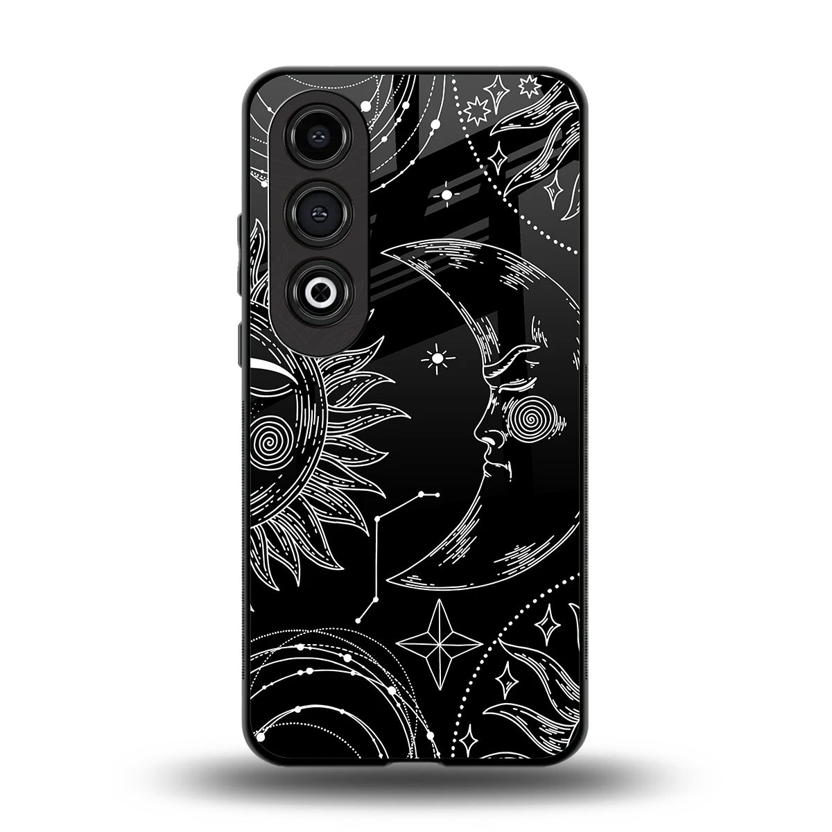 Celestial Duo back phone cover | glass case for oneplus nord ce 4