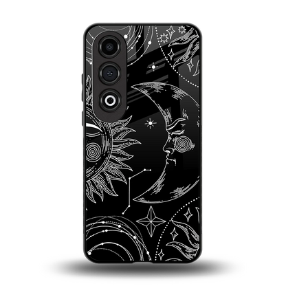 Celestial Duo back phone cover | glass case for oneplus nord ce 4