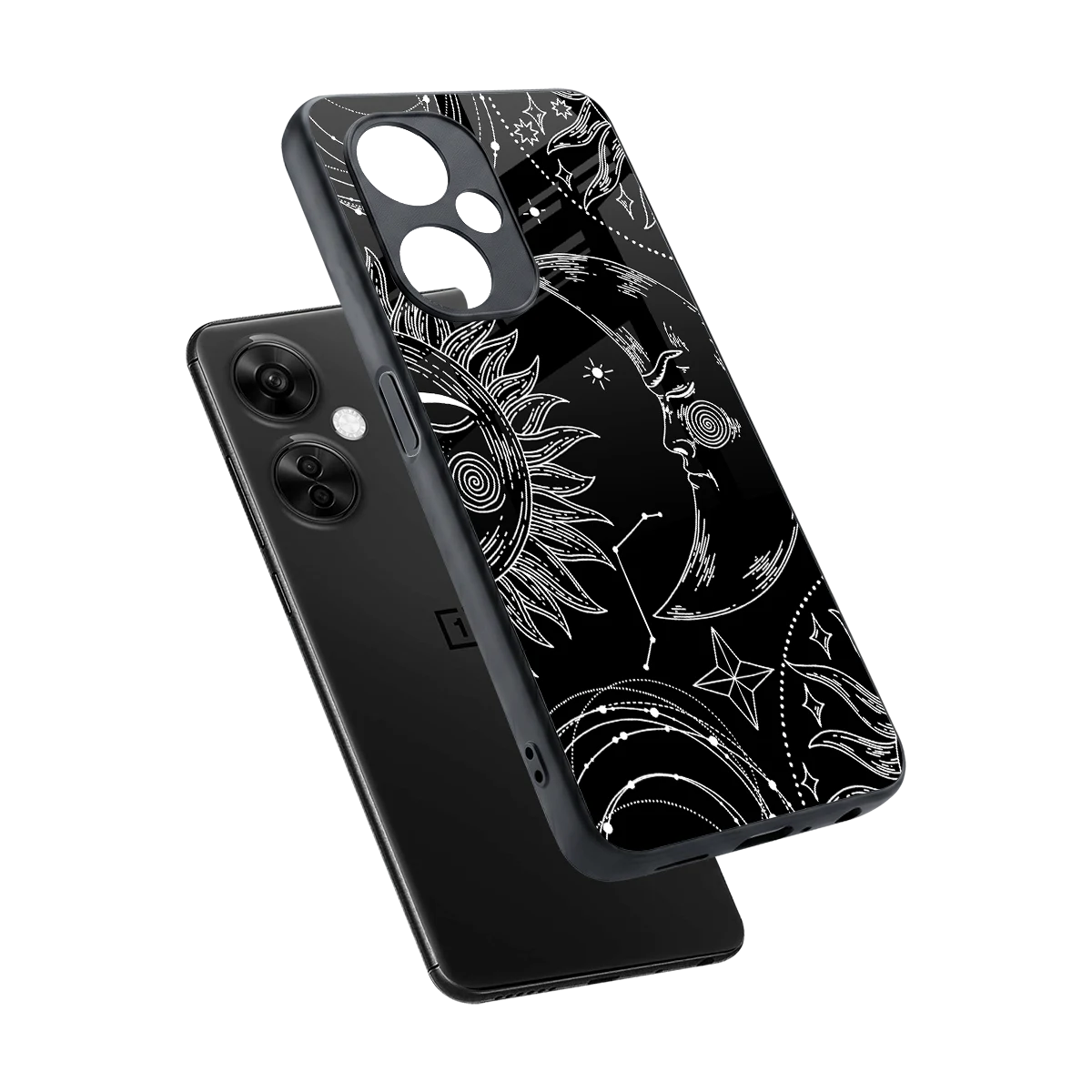 Celestial Duo sleek oneplus nord ce 3 lite cover with tempered glass back and TPU edges
