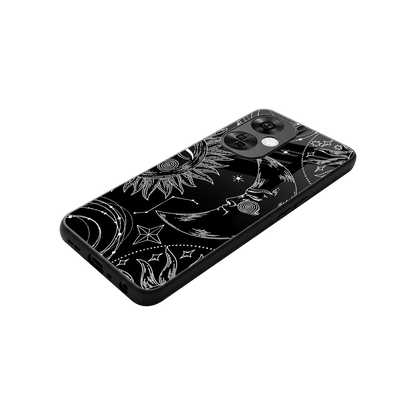 Celestial Duo stylish phone case for oneplus nord ce 3 lite | glossy glass and slim fit