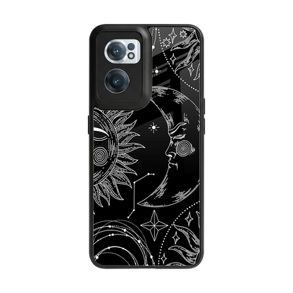 Celestial Duo back phone cover | glass case for oneplus nord ce 2