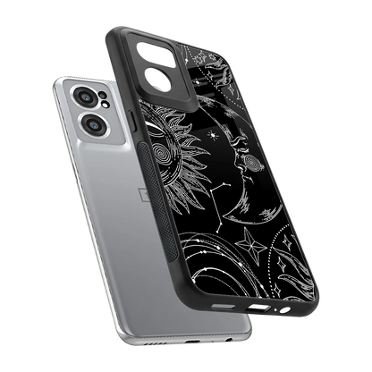 Celestial Duo sleek oneplus nord ce 2 cover with tempered glass back and TPU edges