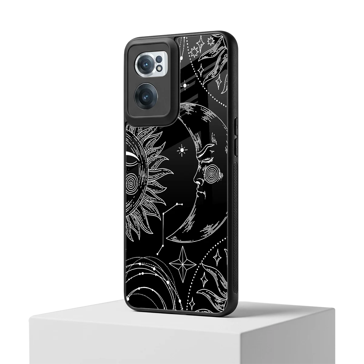 Celestial Duo oneplus nord ce 2 mobile cover | shockproof glass phone case