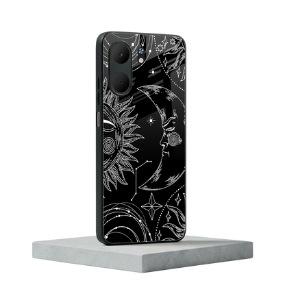 Celestial Duo oppo a5x 5g mobile cover | shockproof glass phone case