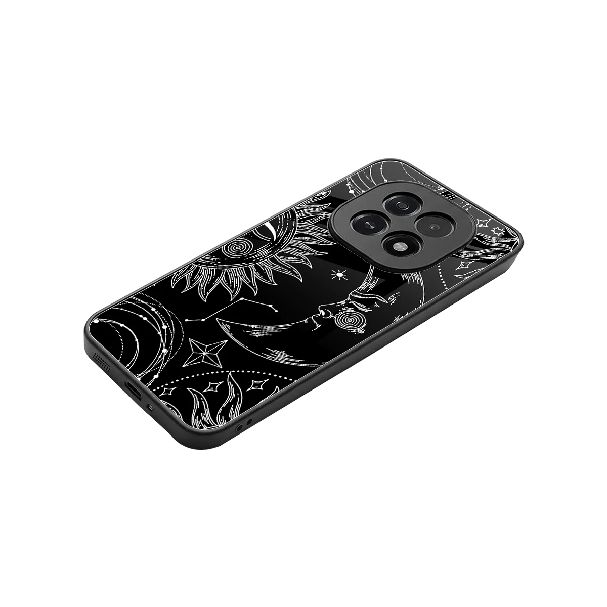 Celestial Duo stylish phone case for oppo f29 5g | glossy glass and slim fit